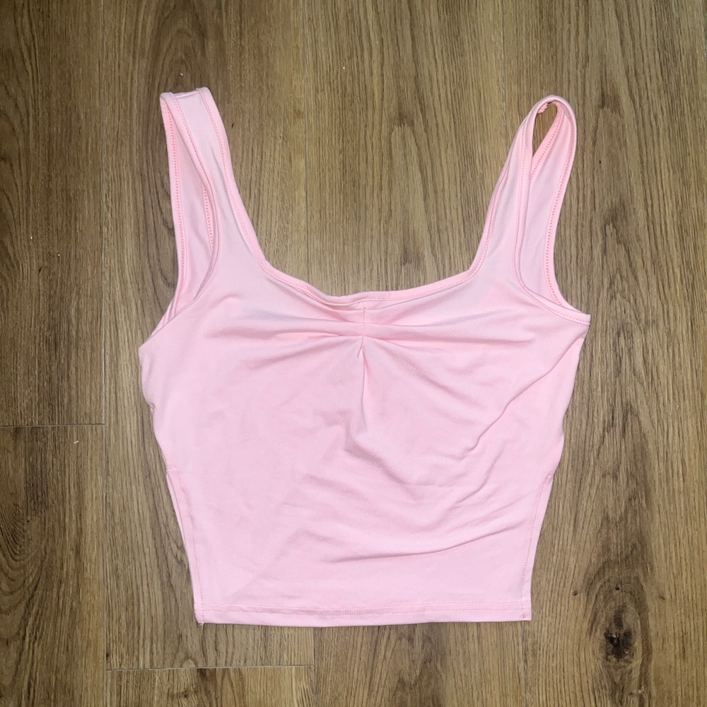 Pink SHIEN scrunch top